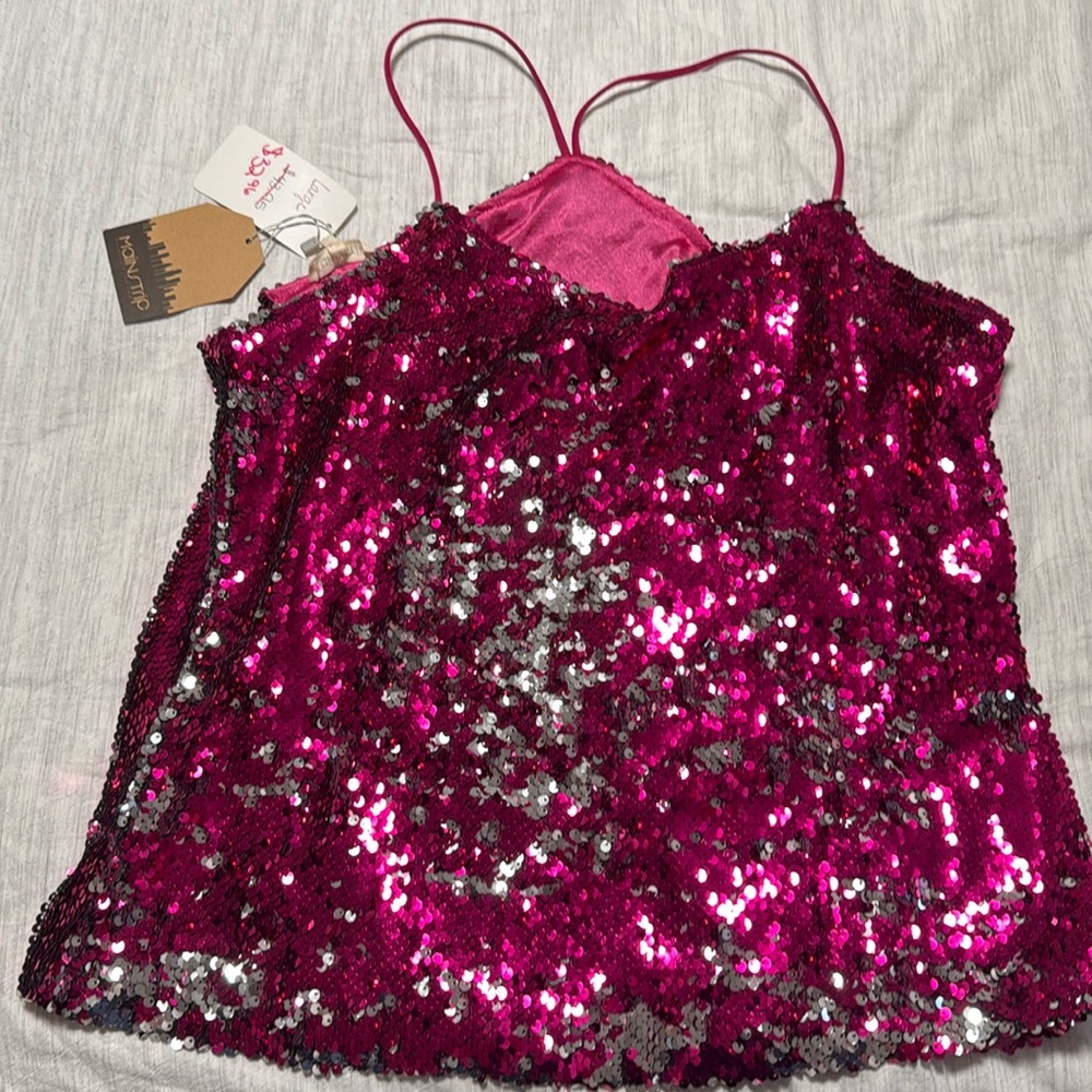 Sequin tank top